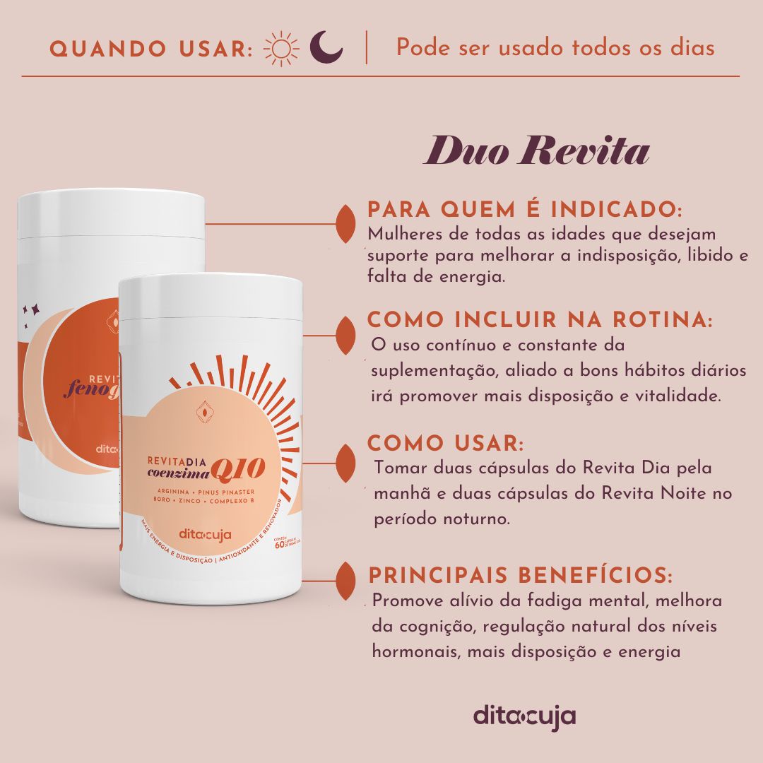 Combo Revita - Vitalidade, disposição e Libido