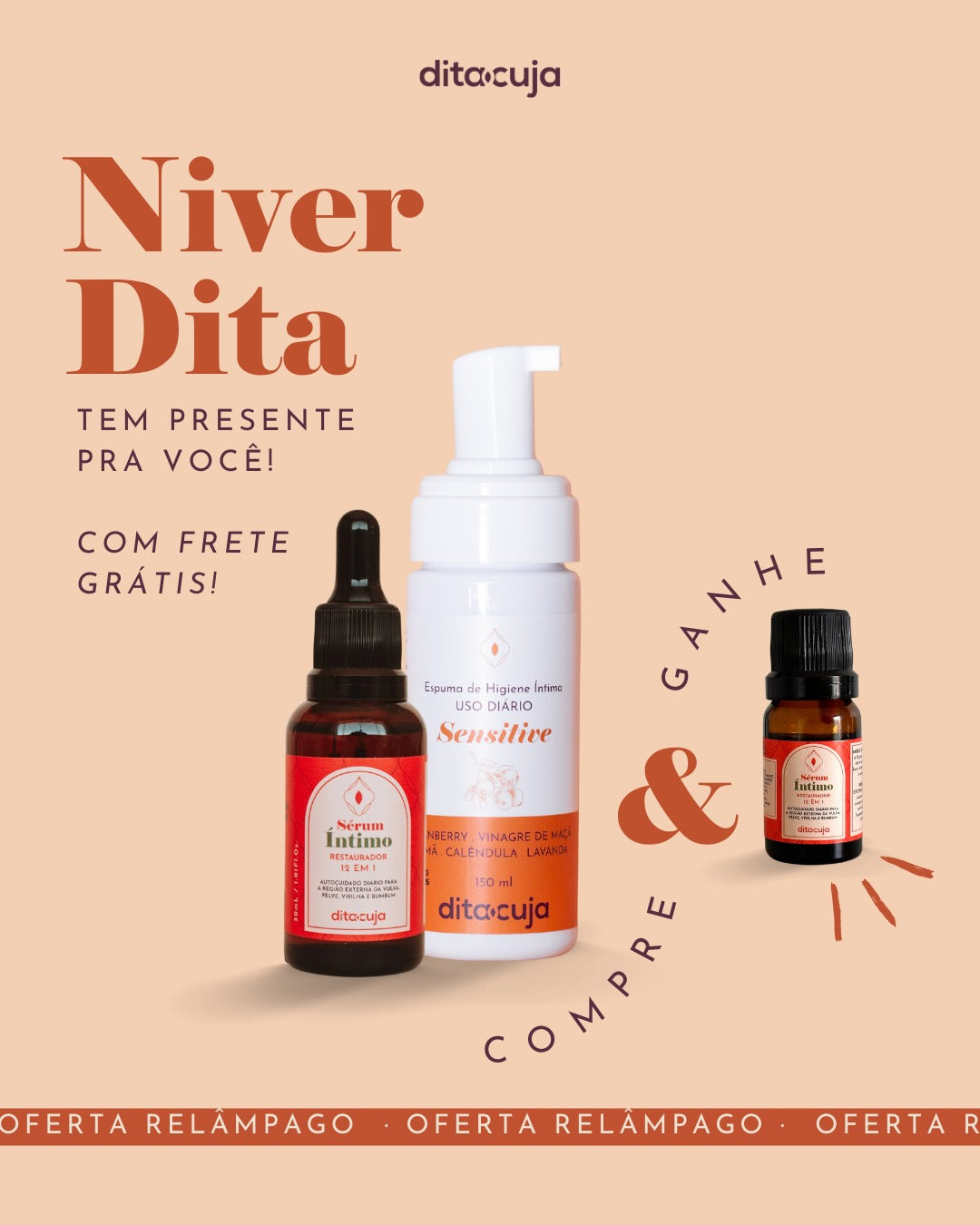 Kit Alívio e Renovação - Ganhe 1 mini sérum