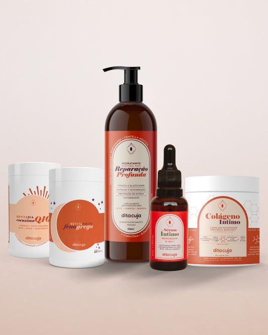 Protocolo Elasticidade e Energia (Hidratante + sérum + colágeno + Revita)