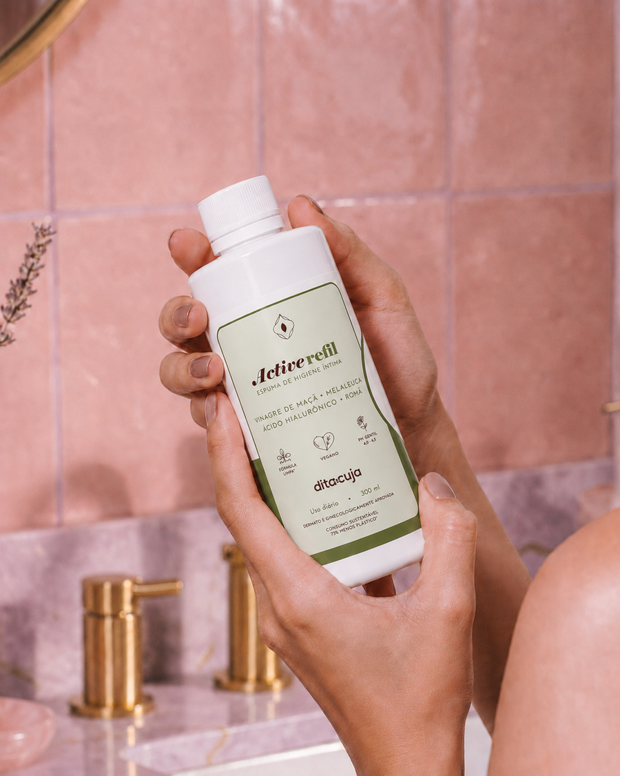 Refil Active: Reabastece 2x a embalagem original da espuma. Basta abrir e adicionar o refil, deixando 3cm de espaço livre.