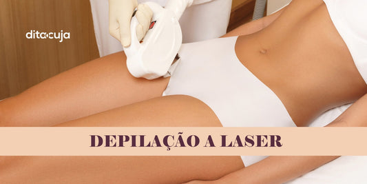 Corpo feminino recebendo depilação a laser