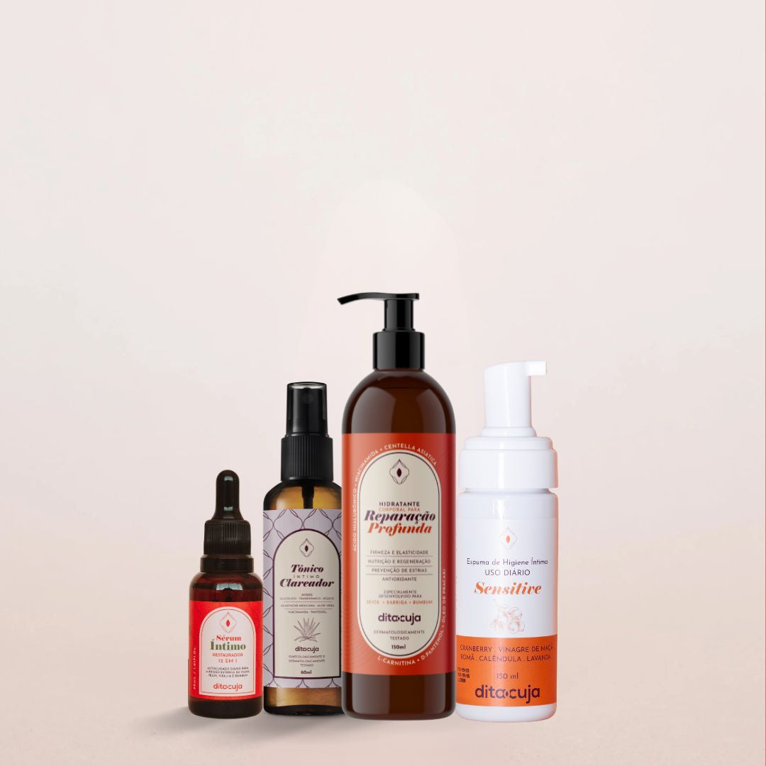 Cuidado Multicamadas (Hidratante + Clareador + Sérum + Sensitive)