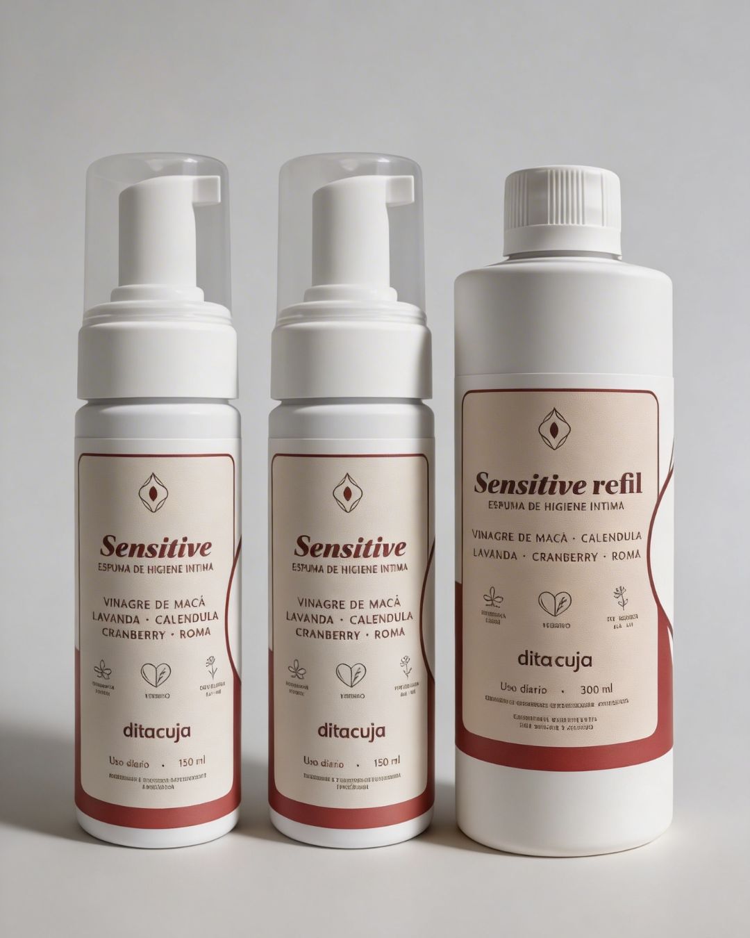 Kit 2 Espumas Sensitive + Refil
