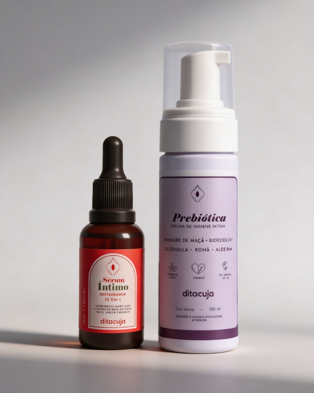 Kit Conforto e Proteção em fundo branco iluminado