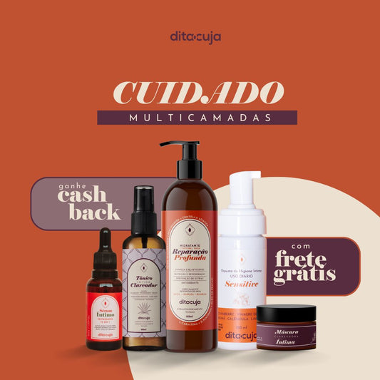 Cuidado Multicamadas (Hidratante + Clareador + Sérum + Sensitive)