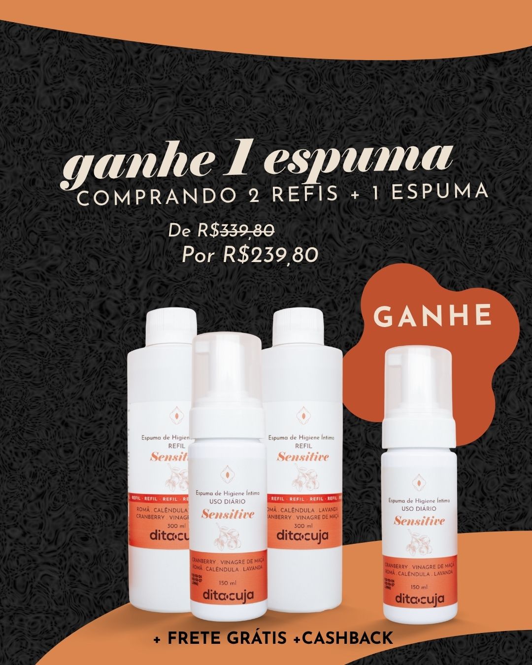 Combo Completo Espuma de Higiene Sensitive