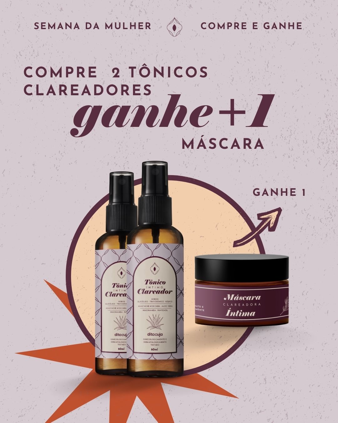 2x Tônico Clareador Dita Cuja