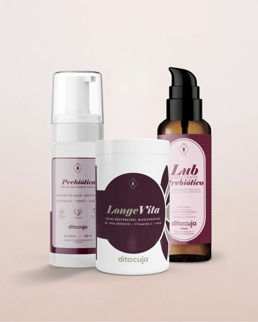 Longevita +Lub Prebiótico + Espuma Prebiótica