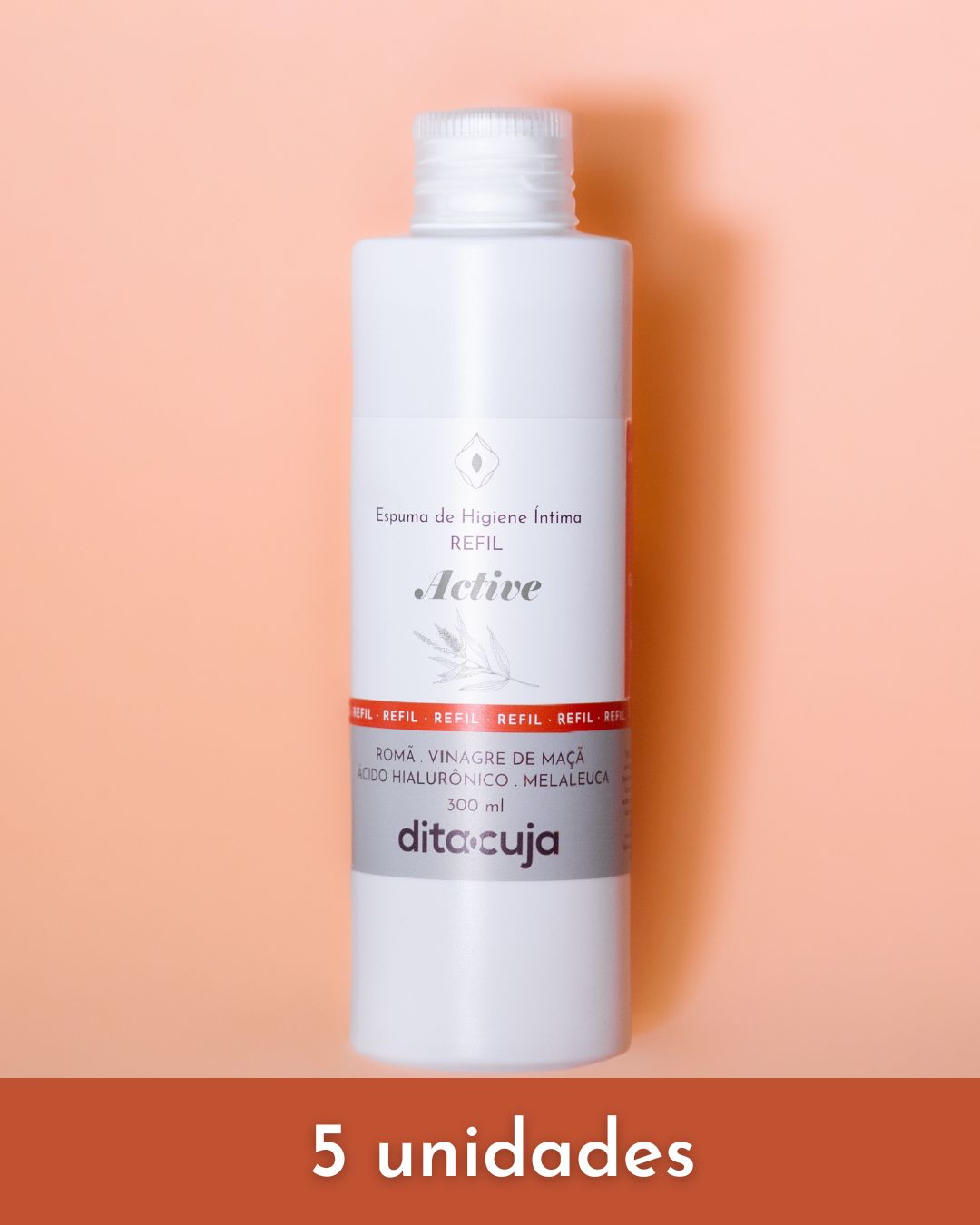 5 x Refil para Espuma de Higiene Íntima - ACTIVE | Revenda Dita Cuja - Dita cuja