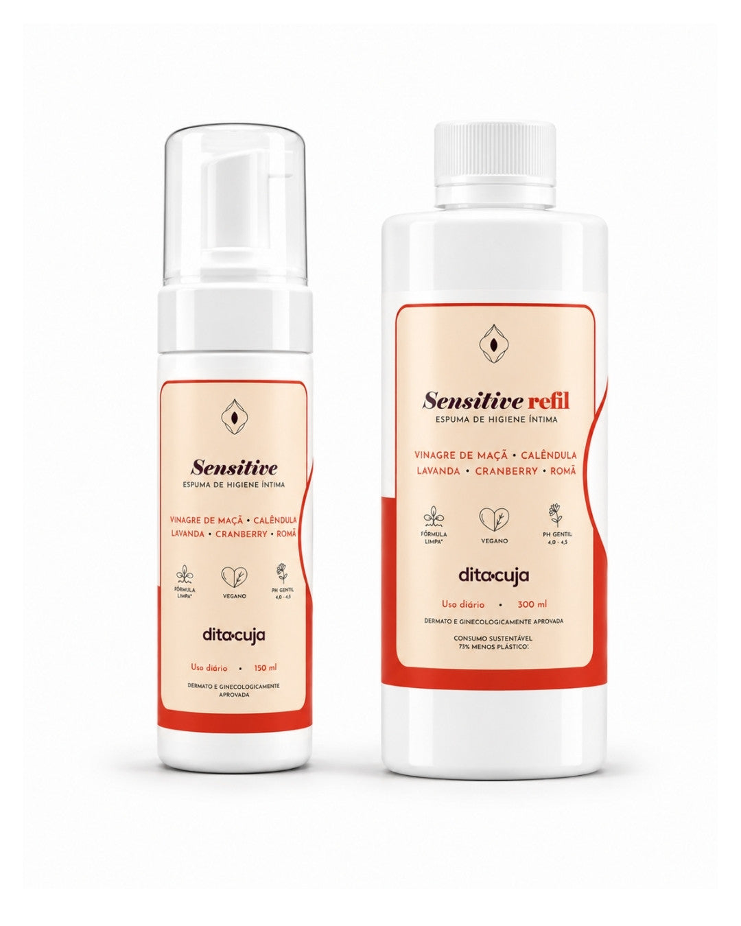 Espuma Sensitive + Refil 300ml