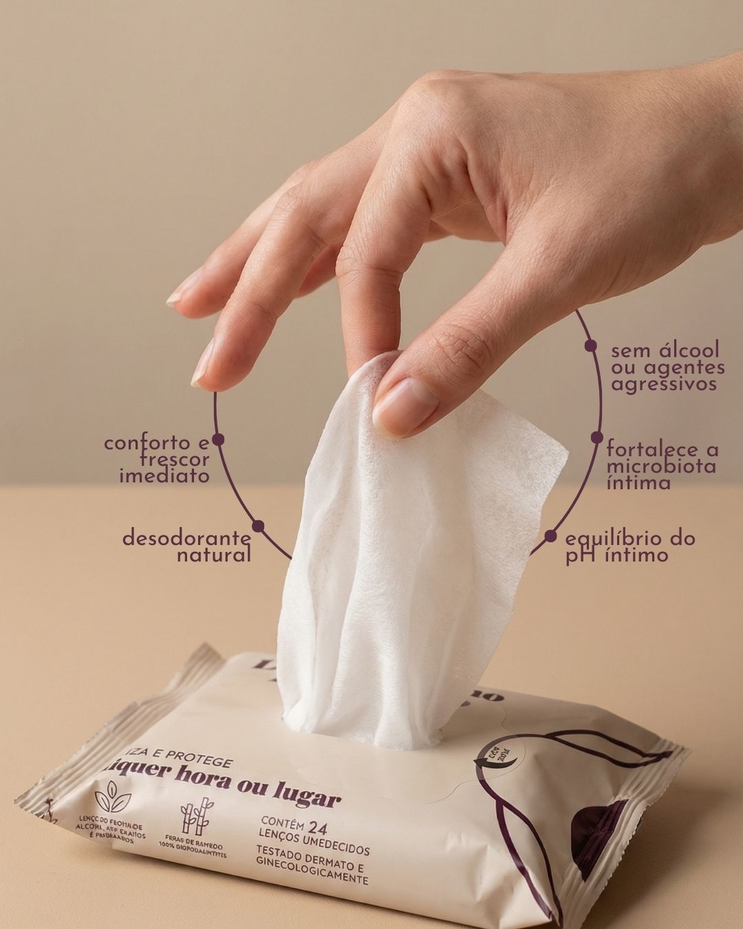 Lenço Íntimo Probiótico (Compre 3 e leve 4)