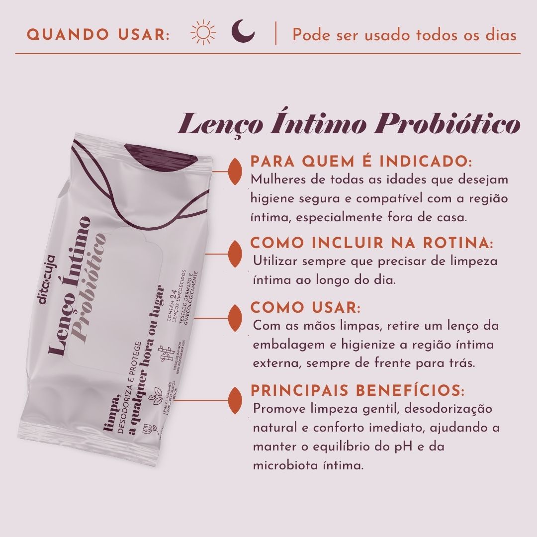 Lenço Íntimo Probiótico
