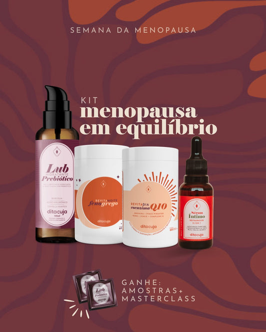 Kit Menopausa em Equilíbrio (Lub + Revita + Sérum)