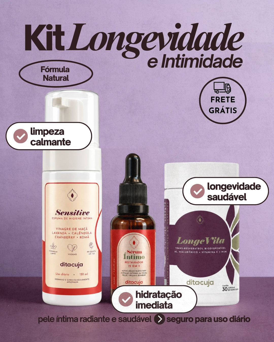 Kit Longevidade e Intimidade
