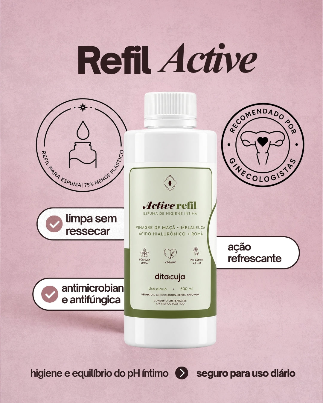 Refil Espuma Active 300 ml