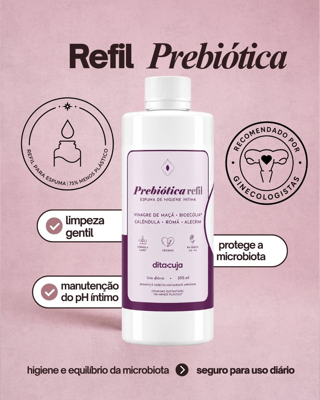 Refil Espuma Prebiótica 300 ml