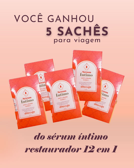 » 5 Sachês p/ Viagem Sérum Íntimo (100% off)